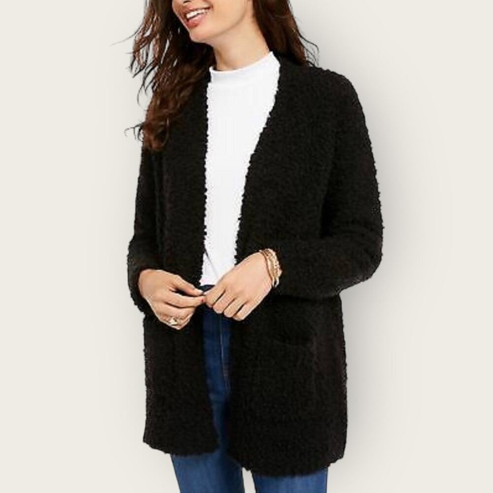 NWT | Hippie Rose | Sherpa Cardigan | Black | Medium